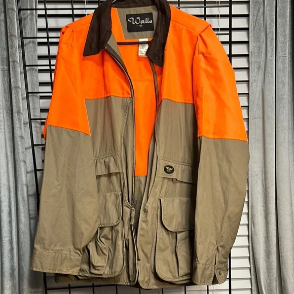 Wallis Orange and Khaki Men's wild game jacket - Picture 1 of 8